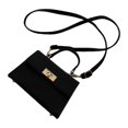 thumbnail image 2 of Bolso de hombro tipo bandolera para mujer, elegante, con correa ajustable Negro, 2 of 9
