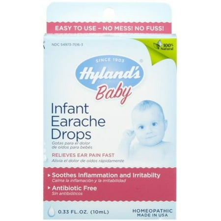 Earache Drops - Hyland's Infant Earache Drops 0.33 oz