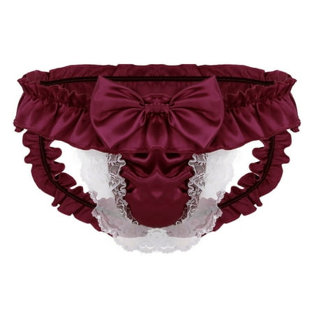Bigersell Womens Underwear Boyshorts Clearance Silk Panties Women Bikini Panty Style P-206 Polyester Cheeky Panties No Show Thongs Ladies Briefs High Waist Women s Panties Wine XL