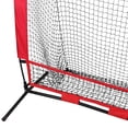 thumbnail image 5 of ZENY 5' x 5' Baseball Softball Practice Hitting Pitching Batting Net with Bow Frame,Carry Bag, + Ball Caddy, 5 of 10