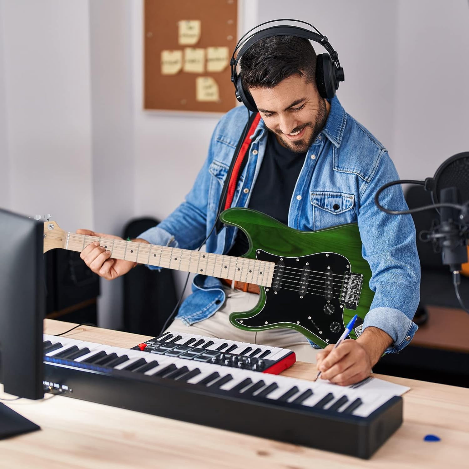 GLARRY Full Size Electric Guitar with 20W Amp  and Accessories Pack Guitar Bag for Music Lover Beginner