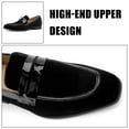 thumbnail image 2 of Mens Velvet Loafers Dress Shoes Loafers for Men Tuxedo Suit Shoes, Black/24, 11 US, 2 of 5