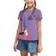 thumbnail image 3 of Gibobby Blusas Elegantes Mamá, la camisa para niños pequeños, niñas, último nervio, regalo del día de las madres, camisa de moda sólida para niños, camiseta para niños （Morado， 7-8 Años), 3 of 5