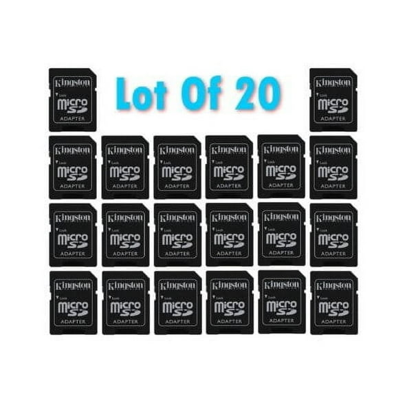 20 NEW Kingston microSD to SD SDHC SDXC Memory Card Adapter