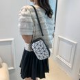 thumbnail image 3 of Bolso de almacenamiento de servilletas para mujer, organizador de toallas sanitarias para maquillaje, Bolso de compras (blanco), 3 of 6