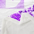 thumbnail image 3 of Erosebridal Letter Sherpa Blanket 90x90 For Teens,Rose Flower Throw Blanket for Couch,Butterfly Room Decorative, 3 of 7