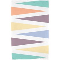 Simply Daisy 30" x 60" Backgammon Geometric Print Beach Towel