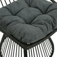 thumbnail image 6 of GDF Studio Apulia Outdoor Wicker High-Back Chair, Set of 2,Grey, 6 of 12