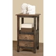 thumbnail image 2 of Sunset Trading Cottage 2-Drawer Wood End Table in Distressed Black and Brown, 2 of 5