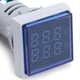 thumbnail image 3 of Current Signal Indicator Universal 2‑Display Square Lamp Light 60~500V AC AD16‑22FVABlue, 3 of 4