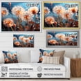 thumbnail image 4 of Designart "Morning Dance Blue Dandelion II" Floral Floater Framed Wall Art Print, 4 of 7