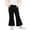 A220 Black, variant on Girls' Flare Sweatpants Elastic Waist Casual Wide Leg Lounge Pants with Side Pockets Athletic Dance Yoga Activewear Bottoms Soft Fall Winter School Play Clothes