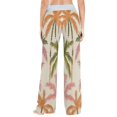 thumbnail image 5 of Women's Long Sleep Pants Home Pants Sleep Pants Wide-Leg Pants Design Elastic Fabric Casual Pants L Pink Tree, 5 of 7