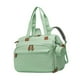 thumbnail image 5 of Bolsa de pañales, mochila con compartimento para zapatos, organizador divisor seco-húmedo, bolsa de viaje portátil, estuche para chupetes para las toa Verde, 5 of 8
