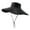 Black, variant on Fishing Hat Quick Dry Adjustable Drawstring Wide Brim Super Soft Anti-UV Polyester Breathable Men Mountaineering Cap for Outdoor