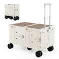 thumbnail image 1 of Patiojoy Collapsible Wagon Cart Foldable Utility Cart with Telescoping Handle White, 1 of 10