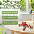 thumbnail image 4 of ACDANC Garden Statues,Eco Friendly Pla Aphrodite Statue,Realistic Frog Figurine Simulated Frog,Red,2.36*1.69*0.59in, 4 of 7