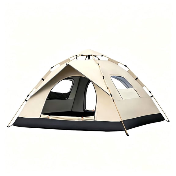 Golyzmt 4 Person Instant Camping Tent, Automatic Easy Pop up Tents with Carry Bag Screen Porch, Family Tent for Outdoor, Hiking, Traveling