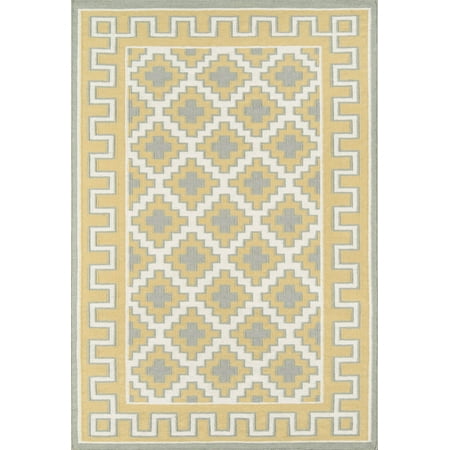 Erin Gates by Momeni Thompson Brookline Gold Hand Woven Wool Area Rug 5' X 7'6"