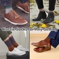 thumbnail image 3 of BambooMN Unisex Rayon from Bamboo Classic Casual Crew Socks - Assortment A - Large - 4 Pairs, 3 of 5