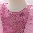 thumbnail image 5 of GYRATEDREAM Girls Dresses Sequin Mesh Tull Flower Girls Party Dress Bridesmaid Ball Gown Wedding Pageant Evening Gown, Size 1-2 Years, 5 of 9