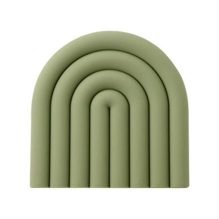

Moresave Rainbow Silicone Pad Heat-resistant Anti-scalding Thicken Pot Holder Green