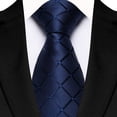 thumbnail image 1 of Cravate Bleue pour Homme, Affaires, Mariage, Occasions Formelles, 1 of 4