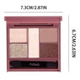 thumbnail image 3 of HOARBOEG Five-color Eyeshadow PaletteS For Beginners Matte High-gloss Eyeshadow Clearance Sale, 3 of 3