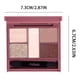 thumbnail image 3 of Fiudx Paleta de Sombras de Ojos Coloridas, Acabado Mate Brillante de Cinco Colores, Aplicación Suave con Lápiz Labial, Fácil de Difuminar para Looks Diarios, Maquillaje para Principiantes, Perfecto p, 3 of 3
