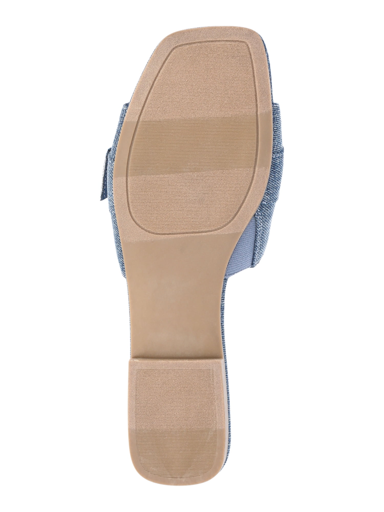 Madden NYC Women’s Broach Denim Slide Sandals