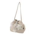 thumbnail image 4 of Bolso De Hombro, Bolso De Hombro Casual Beige Lindo De Gran Capacidad Para La Escuela, 4 of 7
