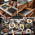 thumbnail image 3 of Black Ombre Stripes Placemats for Dinning Table Set of 4, Modern Abstract Sea Waves Spray Art Burlap Kitchen Place Mats Waterproof Cloth Table Mats, Indoor Outdoor Placemats Easy Clean Dinner Decor, 3 of 8