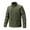 Army Green, variant on ZCFZJW Men's Casual Outdoor Full Zip up Jacket Long Sleeve Stand Collar Warm Winter Windbreaker Coat for Men with Zipper Multi-Pockets Army Green XXXL
