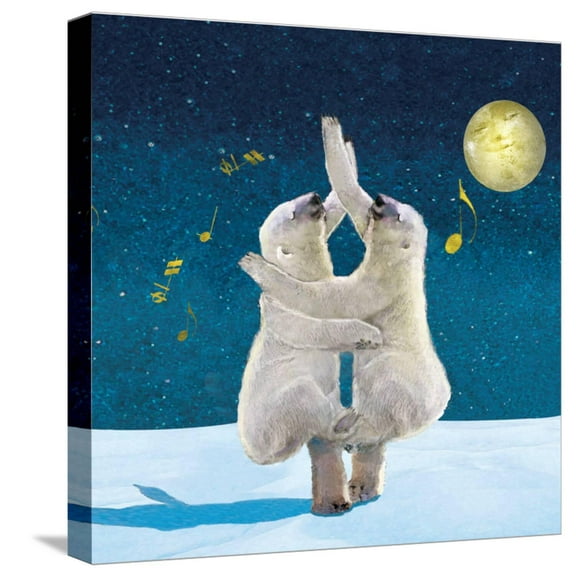 Art.com Dancing Bears Stretched Canvas Print Wall Art by Nancy Tillman, 16" x 16"