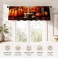thumbnail image 3 of AshasdS Autumn Pumpkin Coffee Cup Window Valance Thanksgiving Harvest Maple Leaves Curtain for Kitchen, 3 of 5