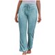 thumbnail image 2 of Puntoco Mujer Casual Bolsillo Algodón Lino Elástico Cintura Ancha Pantalones de pierna de gran tamaño Puntoco Puntoco-3626, 2 of 3