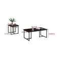 thumbnail image 3 of InRoom Furniture T1178-BL Occasional Table Set, Black - 3 Piece, 3 of 3