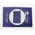 thumbnail image 1 of S4Sassy Blue Diamond Geometric Everyday Washable Placemats With Napkins Dining Table Decor, 1 of 3