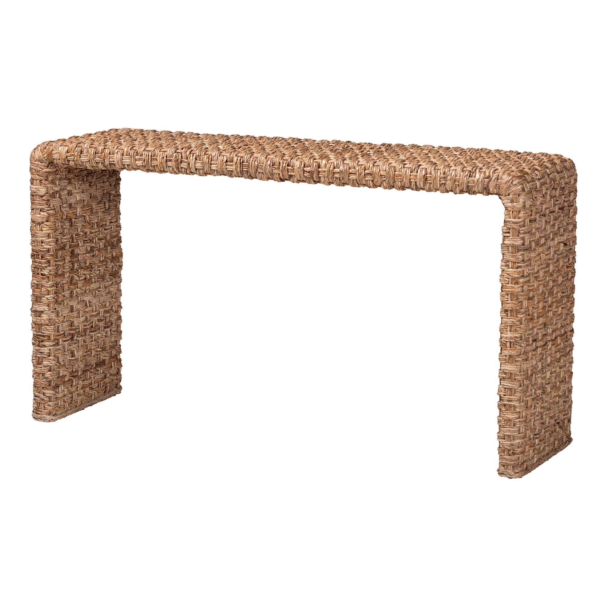 bali & pari Alda Boho Console Table, Natural Brown