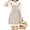 Beige, variant on Vintage Ruffle Apron for Women, Cute Kitchen Apron for Cook | Machine Washable,Firm Stitching,2 Pockets,Vintage Ruffles,Long Tie Straps,Adjustable Ties for Cooking,Serving,Maid Costumes
