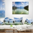 thumbnail image 4 of Designart Kastoria Lake Greece Panorama - Landscape Printed Throw Pillow - 12x20, 4 of 5