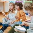 thumbnail image 6 of Wooden Musical Instruments for Toddlers 1-3 - Montessori Educational Toys for 1 2 3 Year Old Baby Kids, with Xylophone, One 1st 2st Christmas Birthday Gifts for Girls Boys, 6 of 8