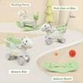 thumbnail image 4 of Wdmiya 4 in 1 Rocking Horse Ages 1-3, Baby Rocking Toy Birthday Gift for Toddlers 1-3 Years Old, Balance Bike Ride On Toys with Push Handle, Backrest and Balance Board for Baby Girl and Boy, Green, 4 of 8