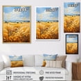 thumbnail image 4 of Designart "Gold and Sky Yellow Blue Prairies III" Landscape & Nature Floater Framed Canvas Print, 4 of 7