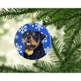 thumbnail image 2 of Carolines Treasures SS4662-CO1 Rottweiler Winter Snowflakes Holiday Ceramic Ornament 3 in multicolor, 2 of 2