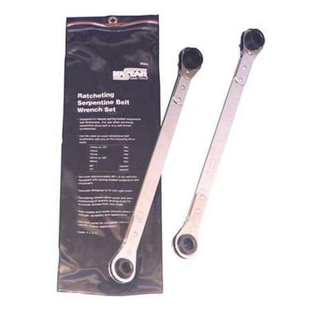 

Lang Tools 8584 2 Piece Ratcheting Serpentine Belt Wrench Set