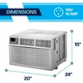thumbnail image 3 of Arctic Wind 8,000 BTU 230-Volt Window Air Conditioner and Heater with Remote, White, 2AWH800A, 3 of 7