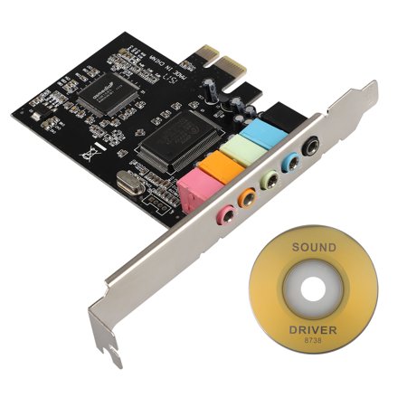 PCI-E Express CMI8738 4/6-channel PCIE Audio Sound Card w/Low Profile (Best Low Profile Sound Card)