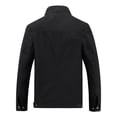 thumbnail image 3 of Wantdo Men's Spring Jacket Lightweight Canvas Cotton Windbreaker Black M, 3 of 8