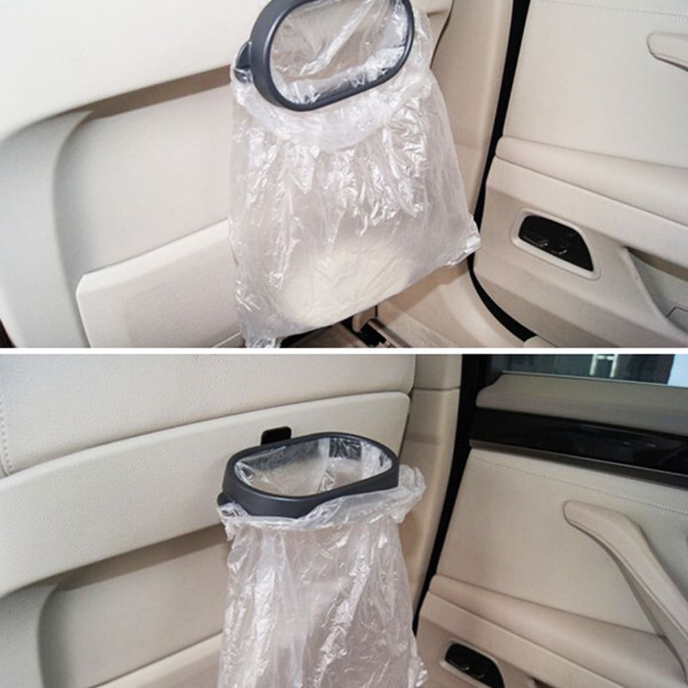 Portable Rubbish Bin Car Organizer Trash Bag Rack Car Hanger Bag Holder 